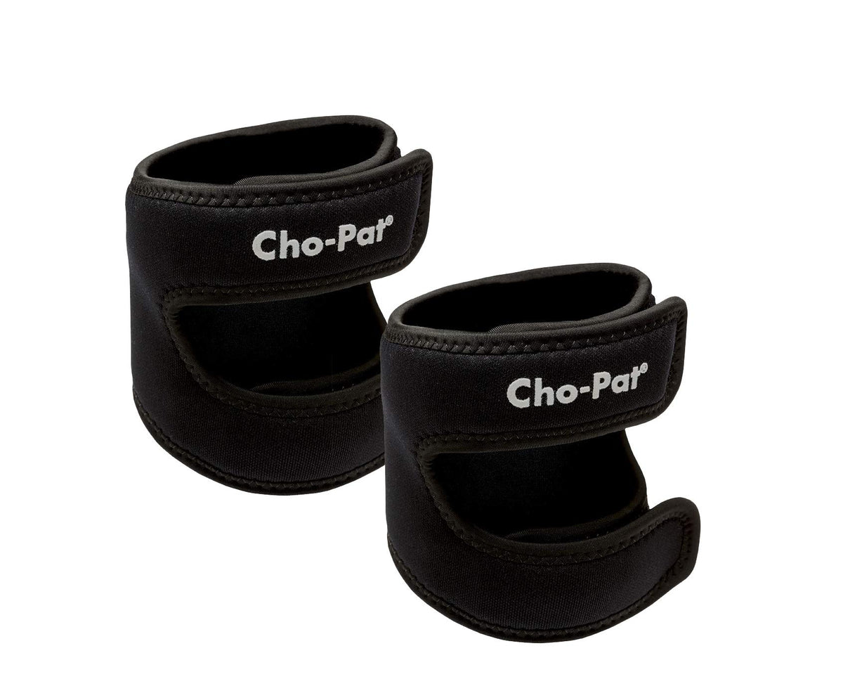 Cho-Pat Dual Action Double-Layer Adjustable Knee Strap, Pain Relief for Chondromalacia, Osgood Schlatterâ€™s, Tendonitis, and Meniscus Tears, Small, 1 Pair