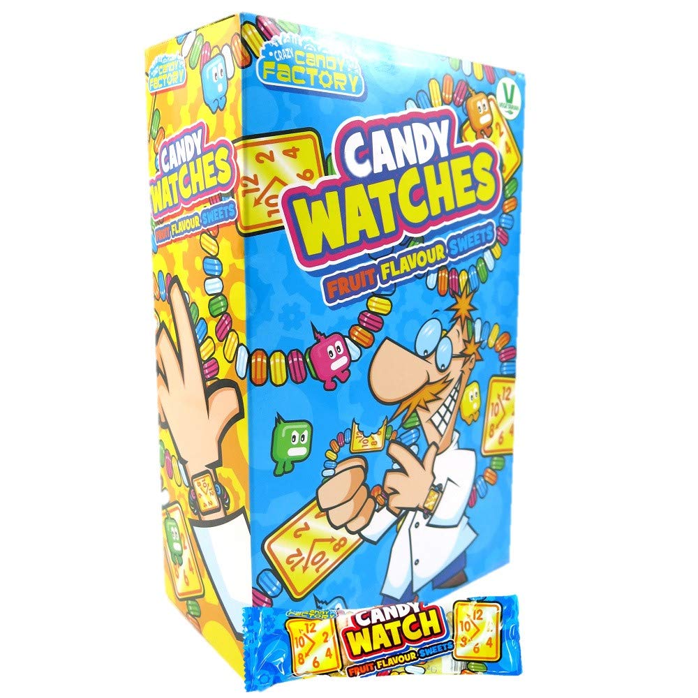 CRAZY CANDY FACTORY CANDY WATCHES 30 x 17G Suitable for vegetarians