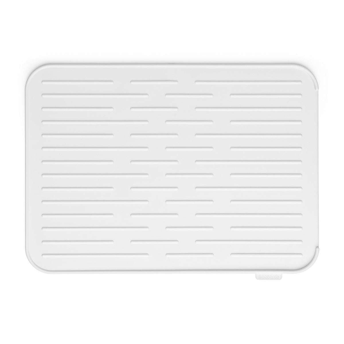 Brabantia 117466 Silicone Dish Drying Mat, Steel, Light Grey, 43.8 x 32.5 x 0.9 cm