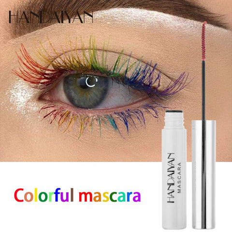 12 Colored Mascara for Eyelashes Set Long lasting Charming Voluminous Mascara for Women Waterproof Color Mascara (Black)