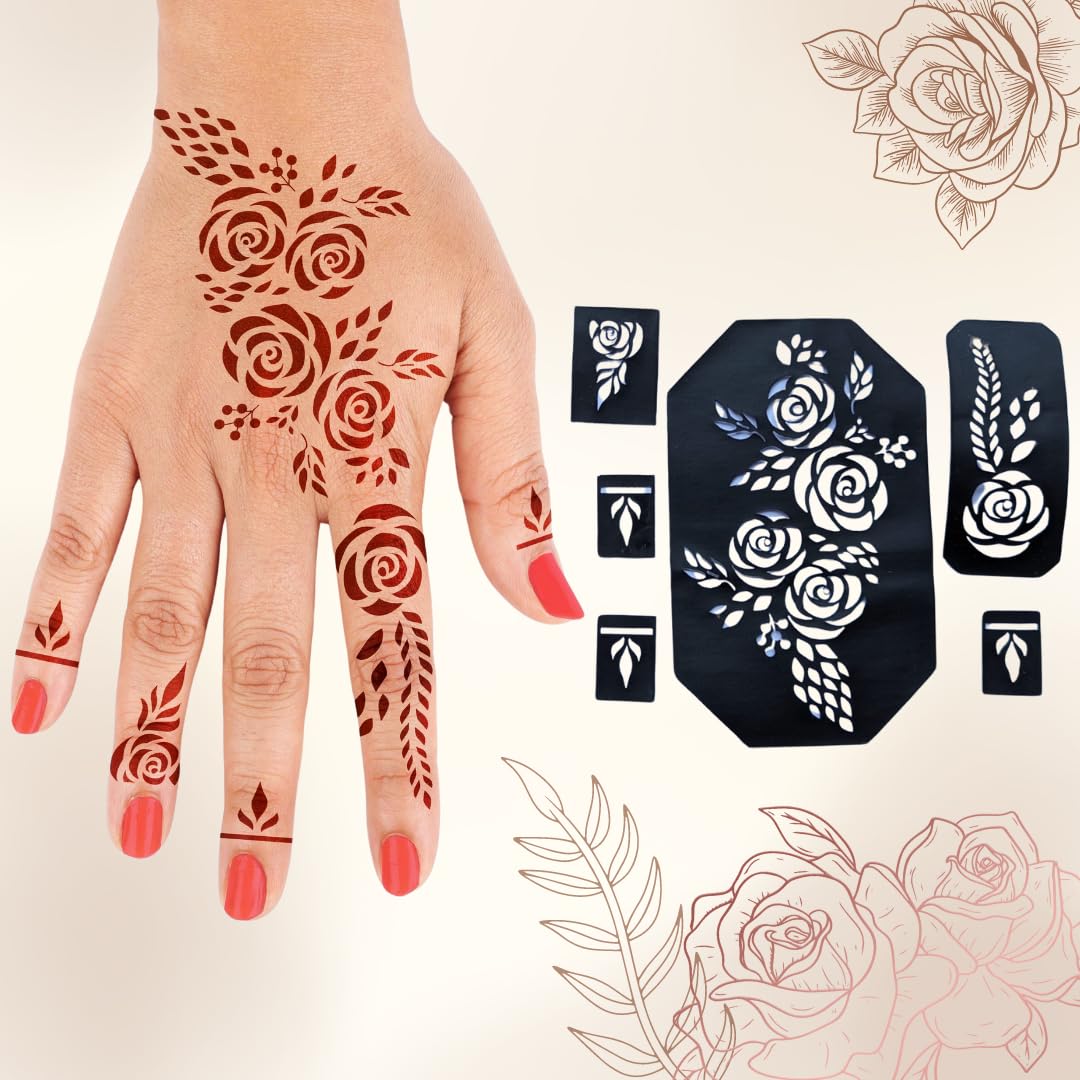 Henna Mehndi Stencil D-07 (Arabic Design)