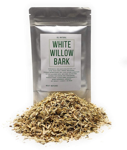 White Willow Bark - Dried, Cut, Natural Salix Alba - Origin: Macedonia - Net Weight: 1oz/28g