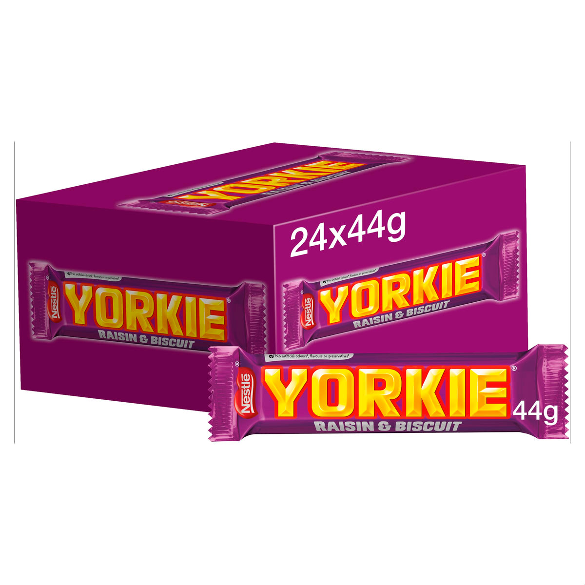 Nestlé Yorkie Raisin and Biscuit Milk Chocolate Bars, 24 x 44 g