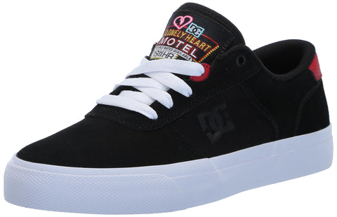 DC Men's Teknic Skate Shoe, Black/RED, 6