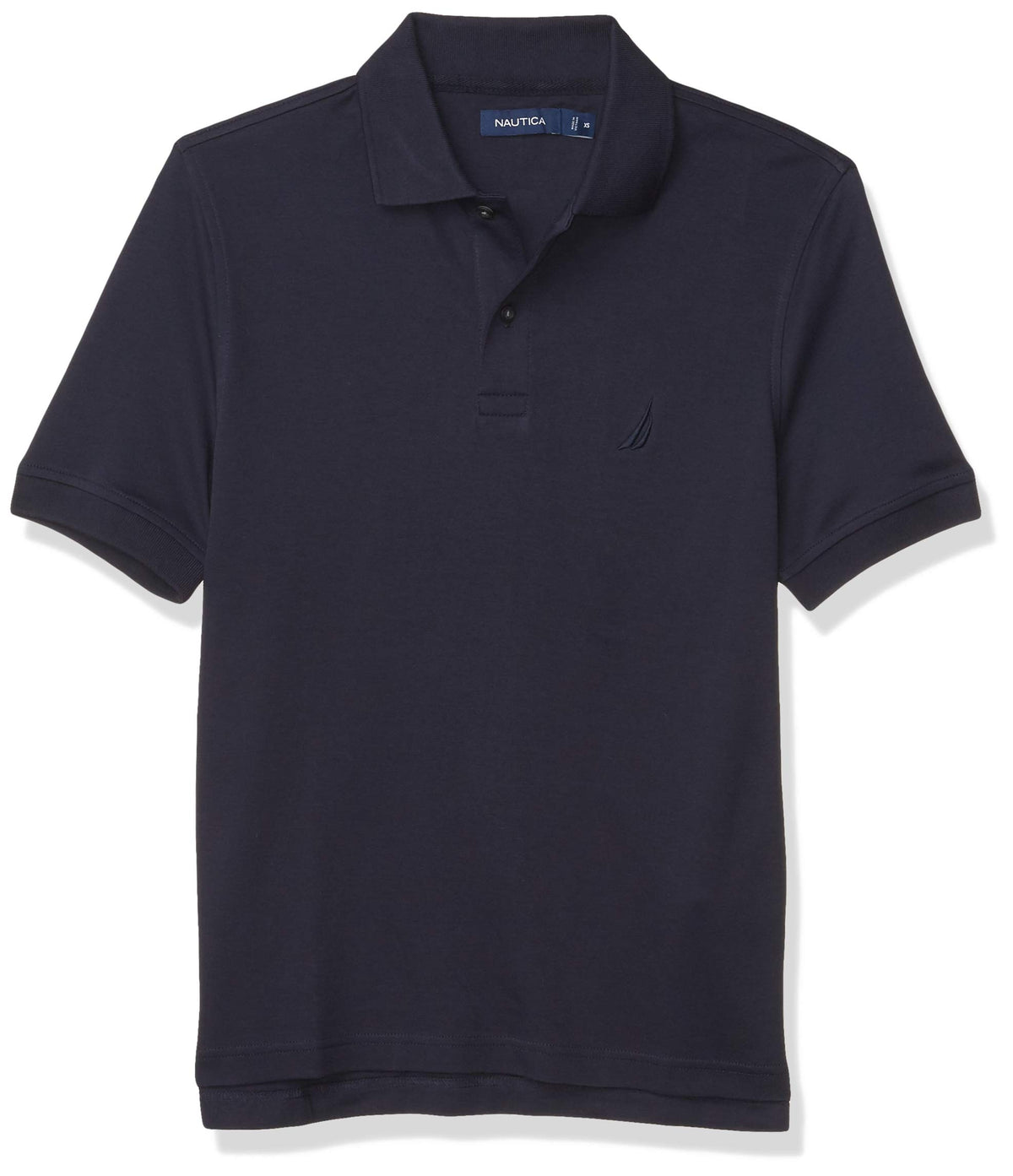 Nautica Men's Classic Fit Interlock Polo, Navy, Small