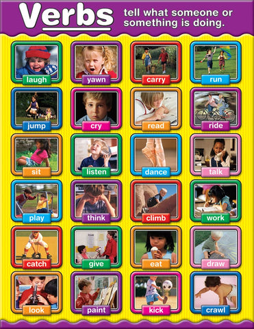 Carson Dellosa Verbs Chart (114049)