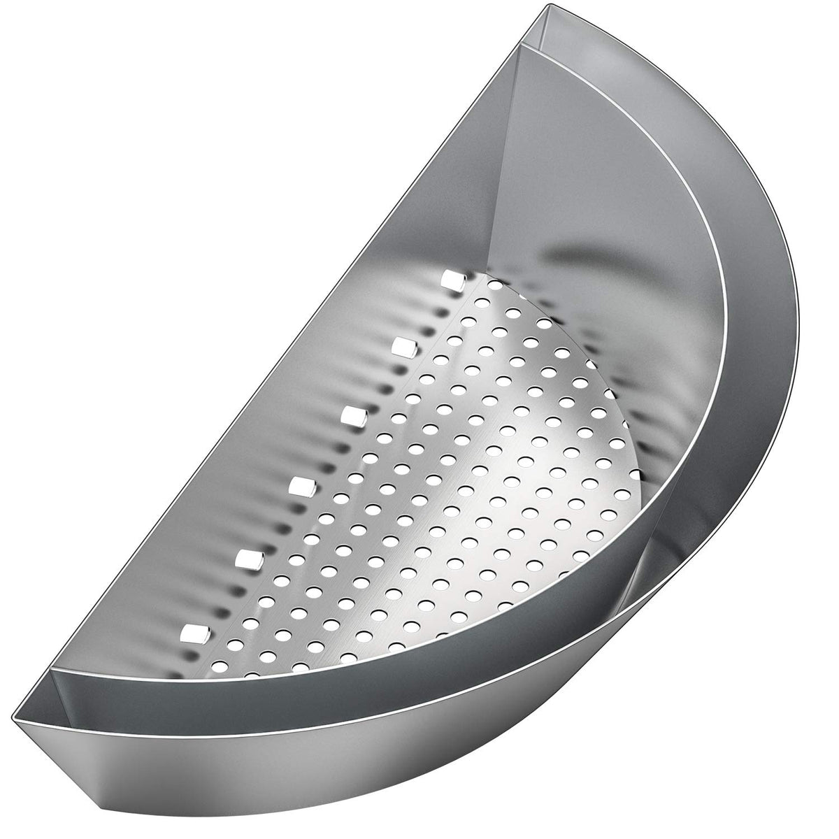 onlyfire Contoured Stainless Steel Char-Basket Charcoal Briquet/Charcoal Fuel Holder for 57-67cm Kettle Grill