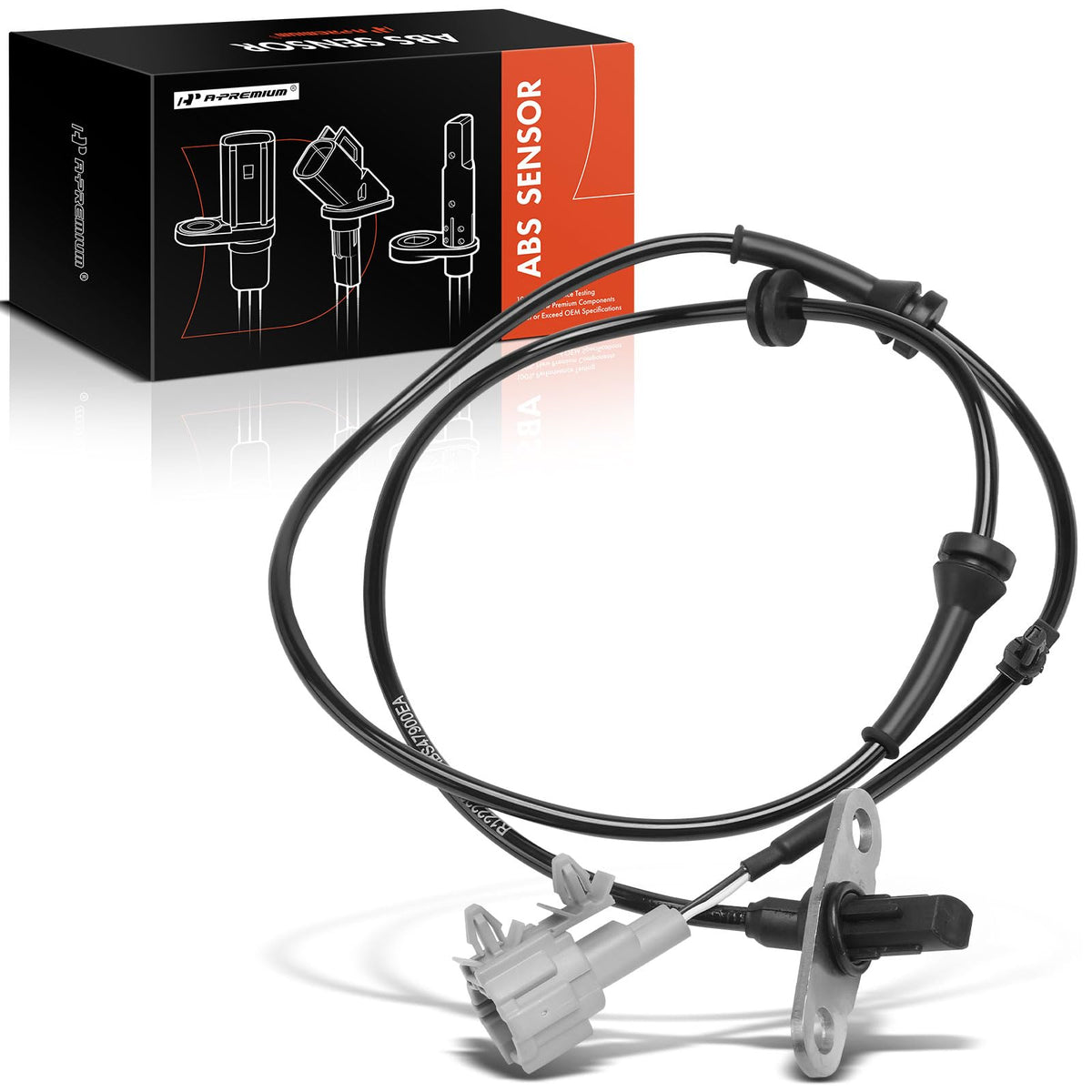 A-Premium ABS Wheel Speed Sensor Compatible with Nissan Models - Xterra 2005-2015, Sport Utility, RWD, Automatic Transmission - Rear Right Passenger Side, Replace# 47900-EA002, 47900EA002