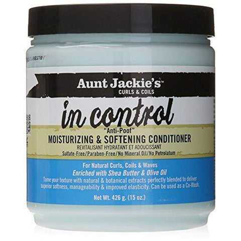 Aunt Jackie's in control 15oz - "Anti-Poof" Moisturizing & Softening Conditioner