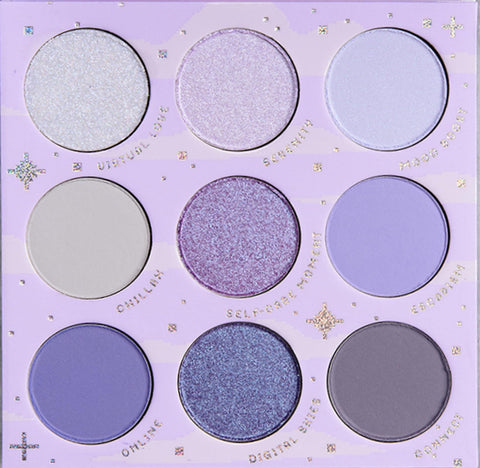 Colourpop LAVISH Eyeshadow Palette Cool Lavender Purple Matte Shimmery Metallic Glitter