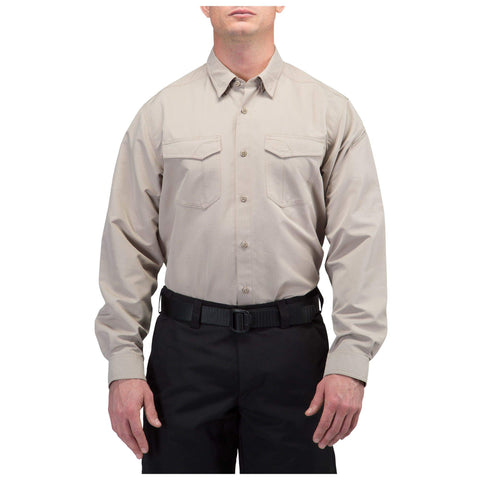 5.11 Tactical Fast-Tac Long-Sleeve Shirt, Khaki, 3-x-Large