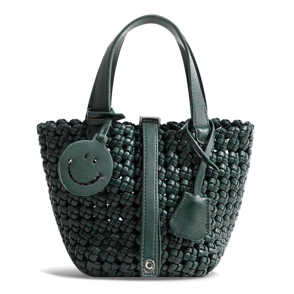 DSGUTWO Women Tote Bag, Casual Top Handle Satchel, Fashion Phone Purse (Dark Green)