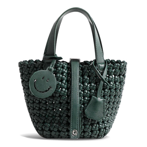 DSGUTWO Women Tote Bag, Casual Top Handle Satchel, Fashion Phone Purse (Dark Green)