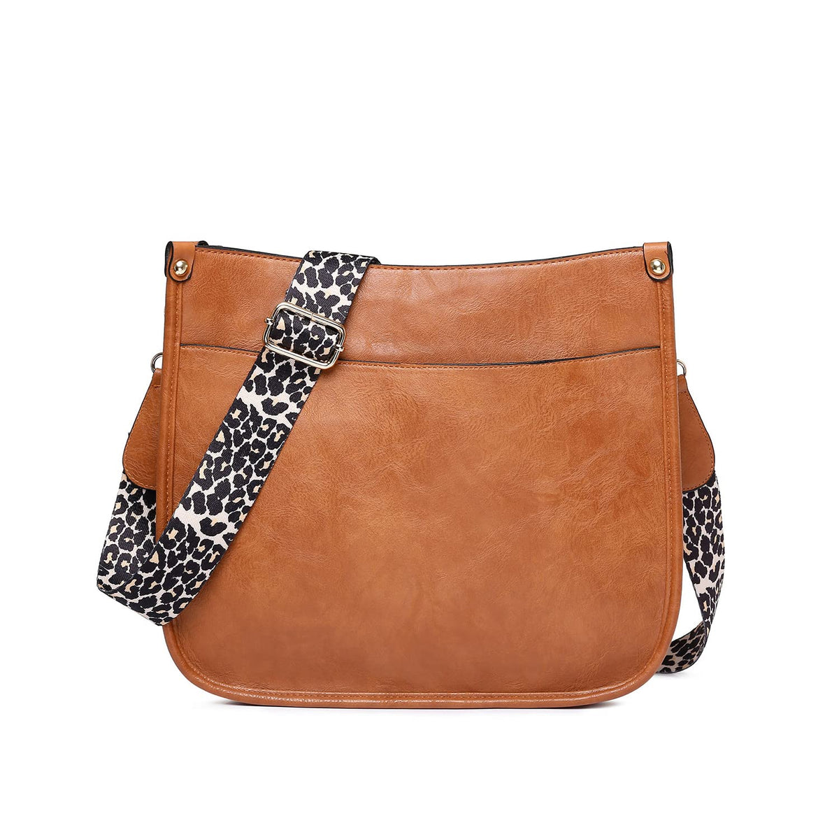 EVEOUT Women Retro Crossbody Bag Large Capacity PU Leather Hobo Bag All-Match Casual Shoulder Bag Girls