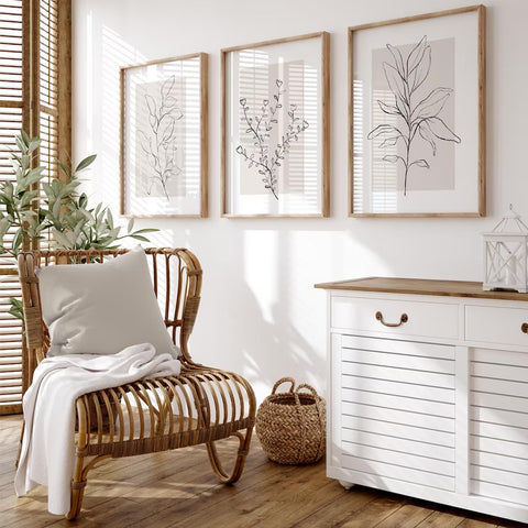 Youillne Minimalist Botanical Art - 16x24 (Unframed)