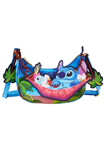 Loungefly Disney Stitch Camping Cuties Hammock Crossbody