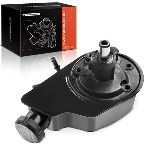A-Premium Power Steering Pump, with Reservoir, Compatible with Chevy GMC Models - 1990-2000 - C1500 C2500 C3500 K1500 K2500 K3500 Suburban Tahoe Yukon - with Hydro-Boost System