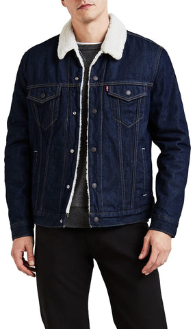 Levi's Men's Type 3 Sherpa Trucker Denim Jacket, Rockridge, XL