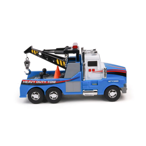 Mighty Fleet Motorized Tow Truck Toy