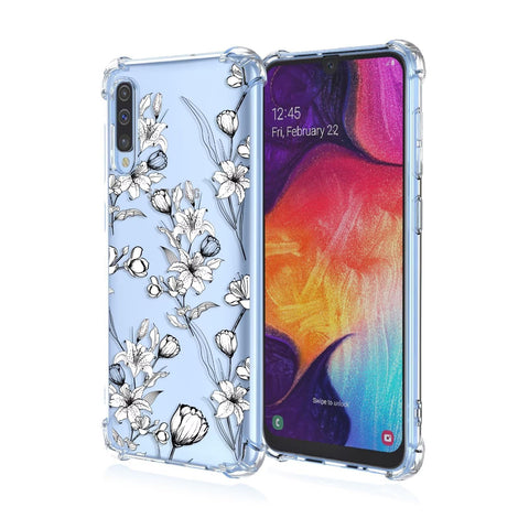 Jeelar for Samsung Galaxy A30s / A50S / A50 Case,Drop Protection Bumper Cute Cartoon Pattern Suitable for Girls Phone Case-A76