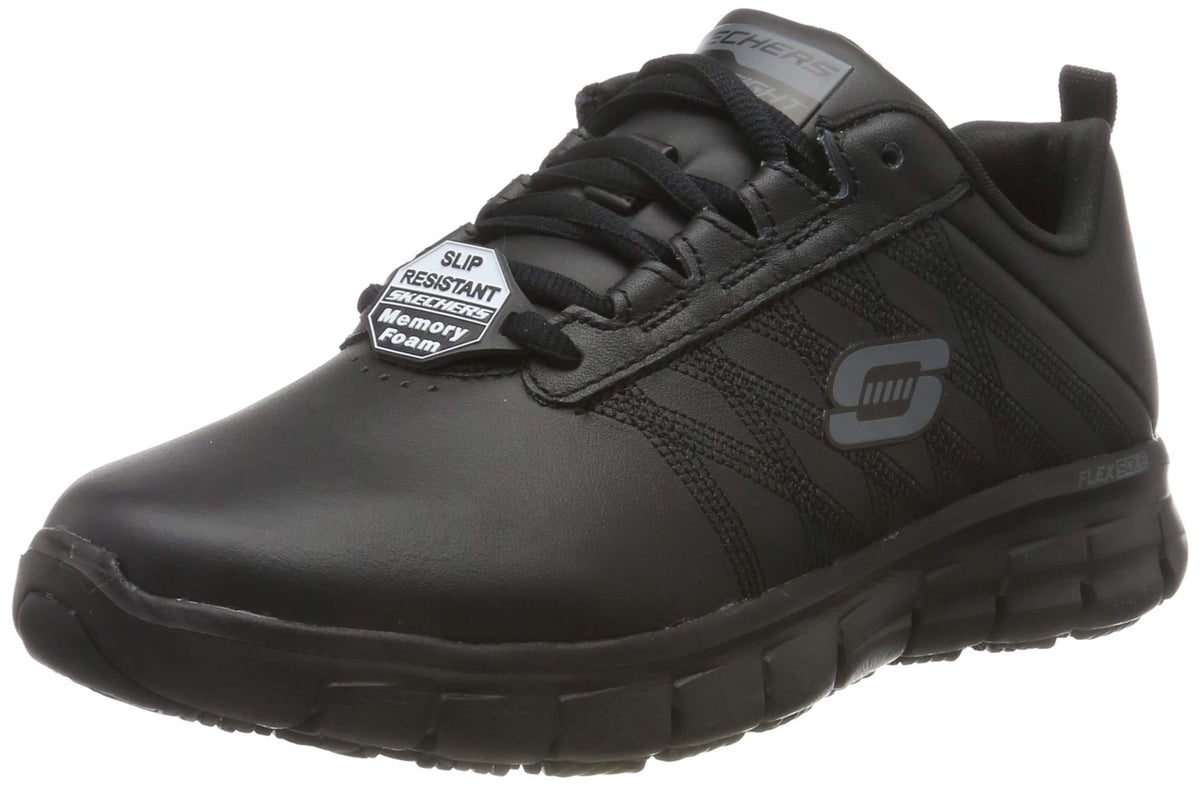 Skechers SURE TRACK ERATH - II, Women's Sure Track Erath - Ii, Black (Black Leather Blk), 5 UK (38 EU)