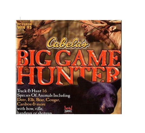 Cabela's Big Game Hunter PC CDROM WIN 95