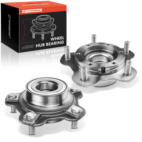 A-Premium 2 x Front Wheel Bearing and Hub Assembly with 5-Lug Compatible with Chevrolet Tracker 2001-2004, Suzuki Vitara 2001-2004, XL-7 2002-2006, Grand Vitara 2001-2005