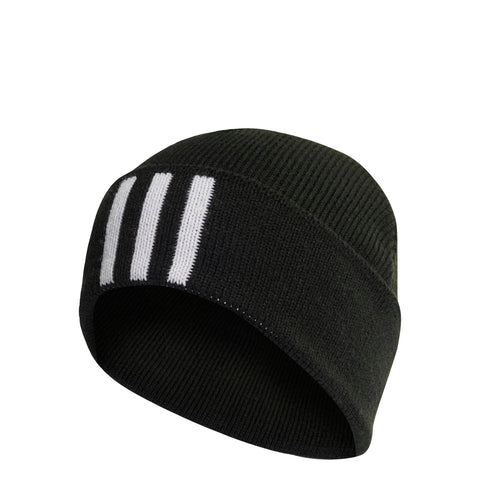 adidas Unisex 3-Stripes Beanie, Black/White, M