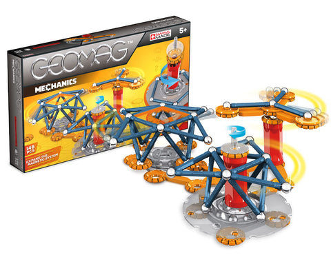 Geomag 722- Mechanics Multicolor, 146 Pieces