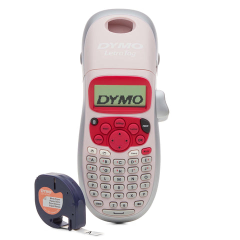 DYMOÃ‚Â® LetraTag LT-100H Handheld Label Maker | ABC Keyboard Label Printer with Easy-to-Use, 13 Character LCD Screen | Great for Home & Office Organisation | Pink (New)