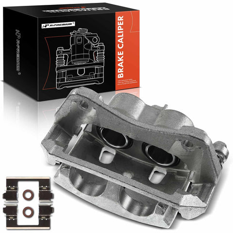 A-Premium Disc Brake Caliper Assembly with Bracket Compatible with Select Honda Models - Pilot 2009-2015, V6 3.5L - Front Right Passenger Side