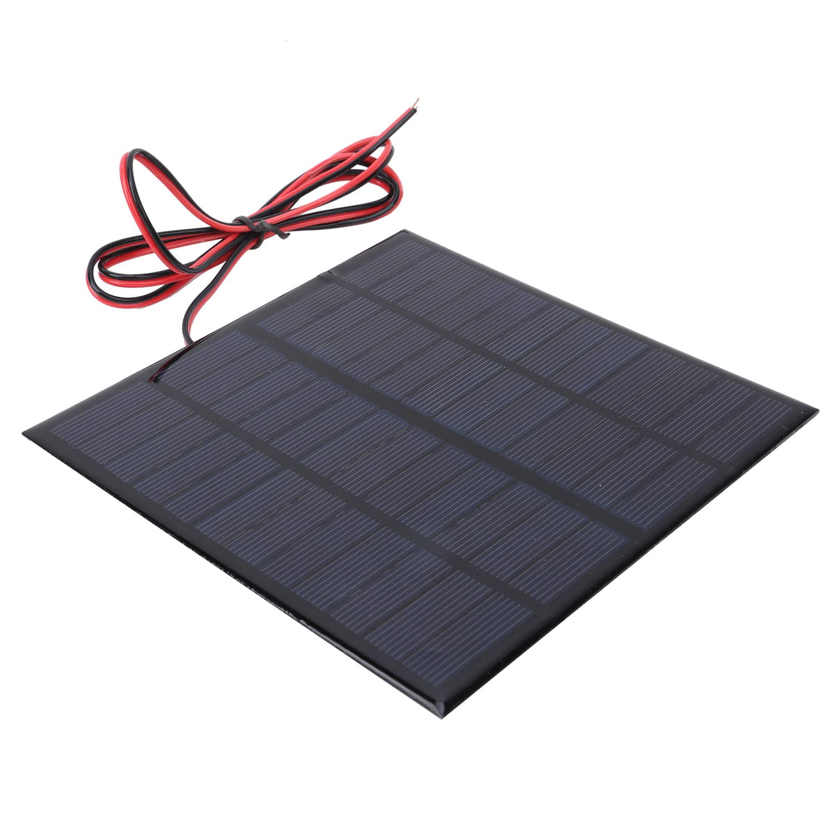 Mini Epoxy Solar Panel, 12V 3W Portable Solar Cell, Solar Panel Cell Power Module Polycrystalline Silicon Solar Panel with 1m Cable