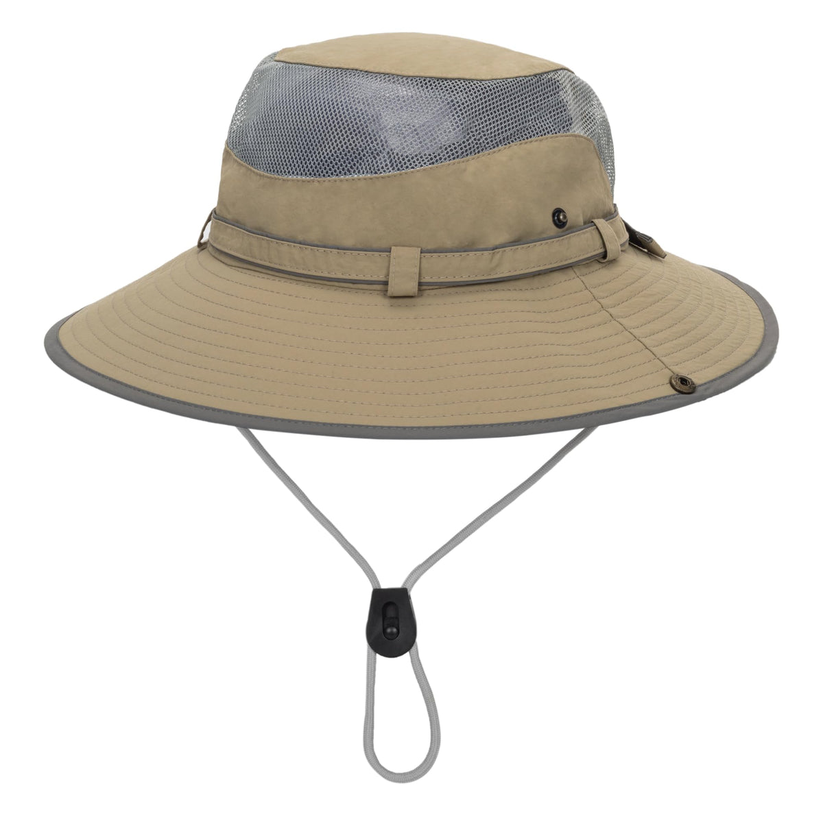Breathable Outdoor Fishing-Hat Foldable Sun-Hats for Men - Unisex UV-Protection Packable Summer Bucket Hat Gardening Safari Khaki