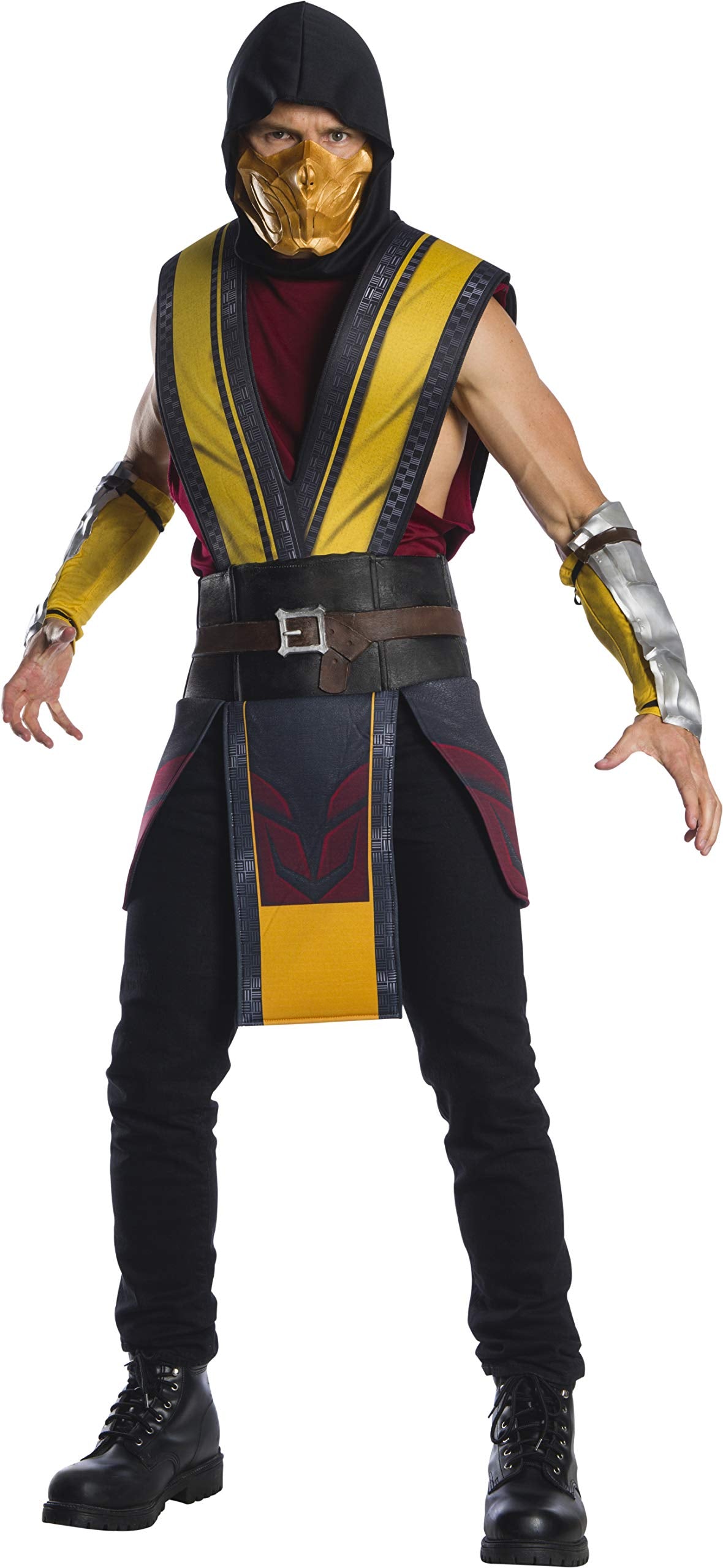 Rubie's Men's Mortal Kombat 11 Scorpion Costume, As Shown, X-Large