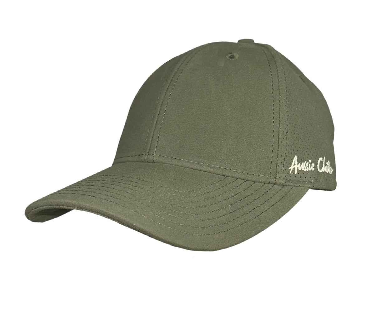 Aussie Chiller SOAK ME Cooling Ball Cap - Stay Cool and Stylish on Every Adventure with Our Adjustable Hat - Ideal for Boating, Camping, Fishing, and All Leisure Activities. Gift for Men/Women! Olive