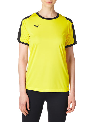 PUMA Women's Liga Jersey, Cyber Yellow-Black, X-Small
