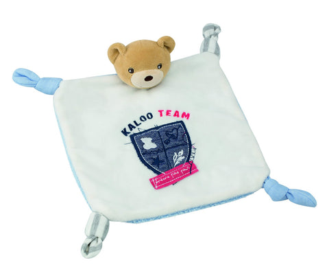 Kaloo K960024 Denim Doudou Bear Team Plush Toy, Blue