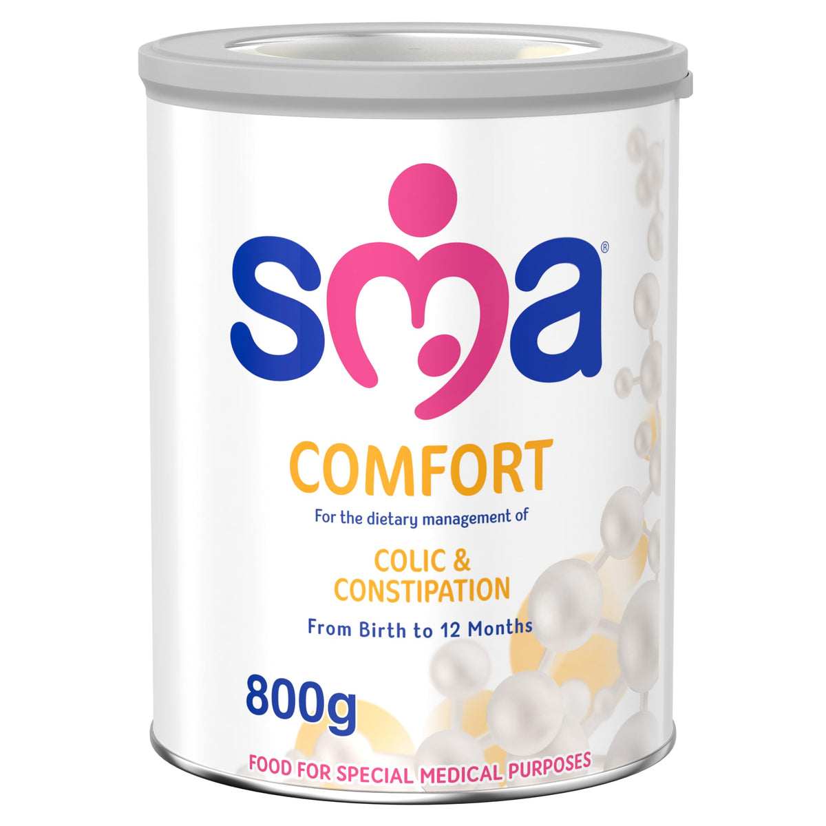SMA Comfort Easy To Digest Baby Milk Powder Formula, From Birth, 800g (Pack of 1)