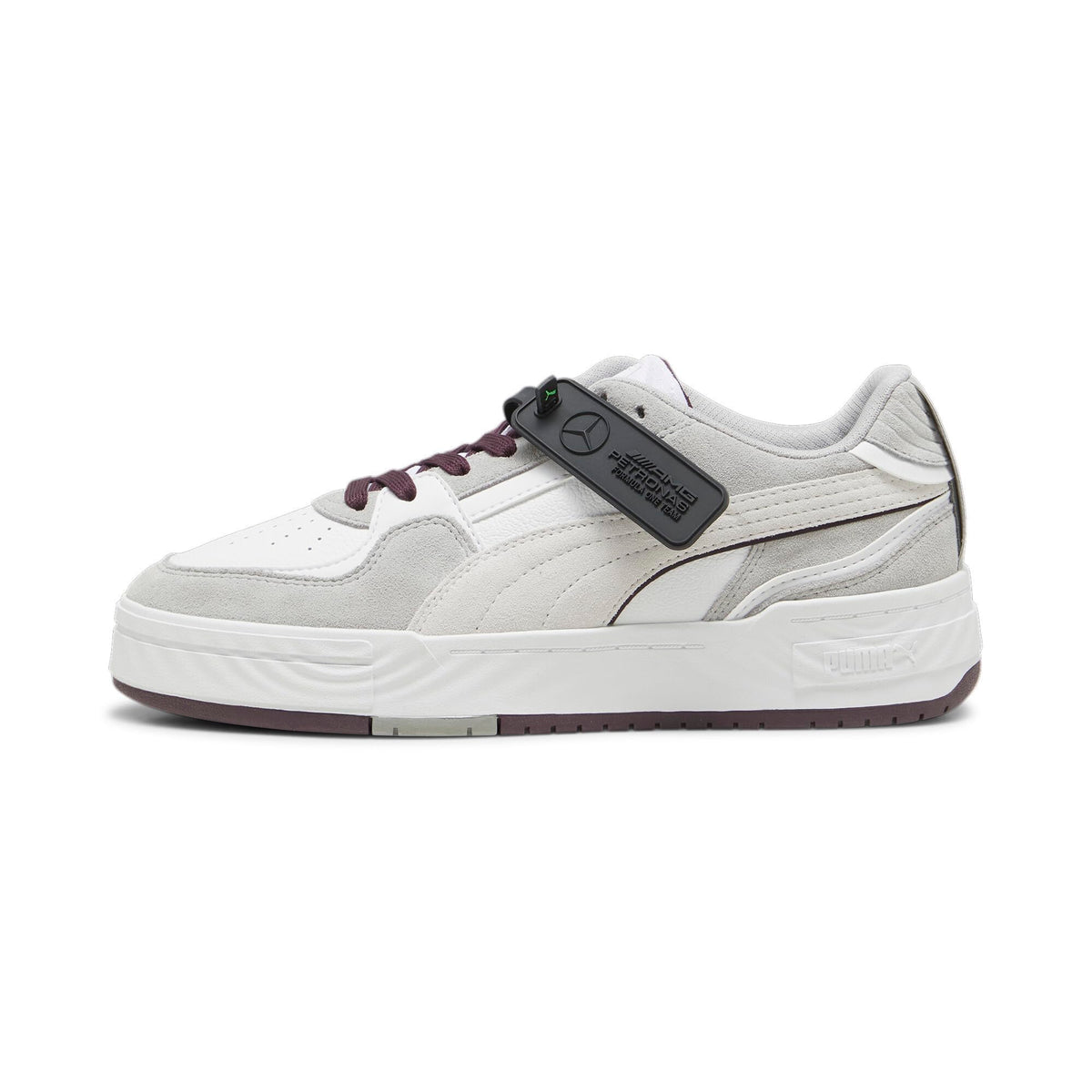 PUMA Men's Mercedes AMG Petronas F1 CA Pro Crush Sneaker, White-Team Silver, 9