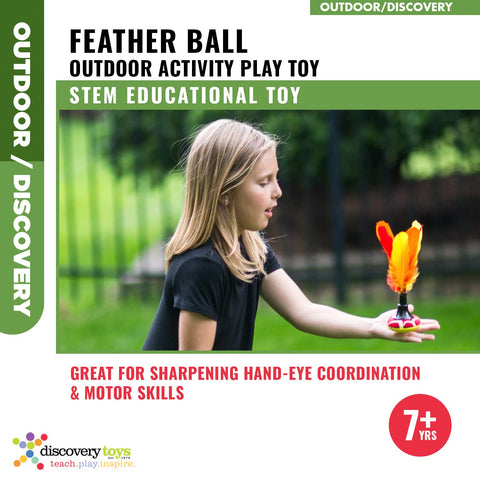 Discovery Toys GO-MO Feather Ball | Outdoor Activity Play Toy | Kid-Powered Learning | STEM Toy Early Childhood Development