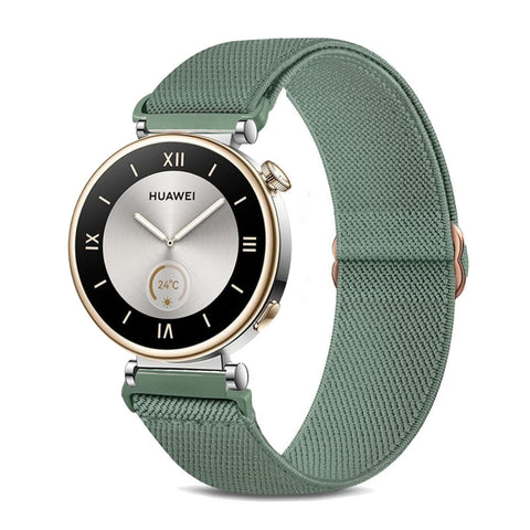 TUCOMO Compatible with Huawei Watch GT 4 41 mm / Watch GT 5 41 m Bracelet, 18 mm Elastic Nylon Loop Stretchy Replacement Strap for Huawei Watch GT 4 41 mm Men Women