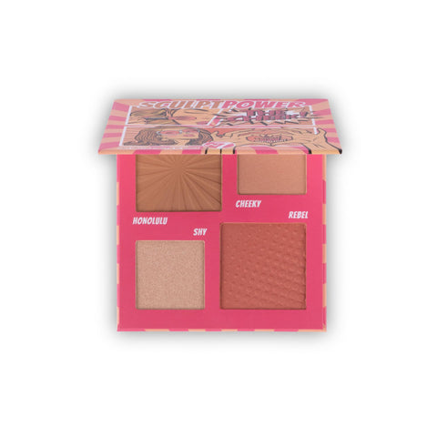 W7 Sculpt Power Face Palette - 4-in-1 Blush, Bronze & Highlight Palette