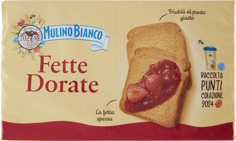 Mulino Bianco Fette Biscottate Le Dorate 72 Fette 630g - Rusks Golden - Made In Italy