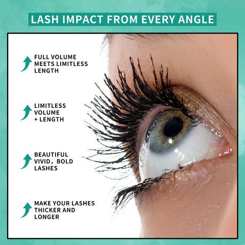 KIMUSE Liquid Lash Washable Mascara-Lengthening & Volumizing Mascara, Waterproof, Smudg-proof, Natural No Clumping, No Flaking Long Lasting Eye Makeup