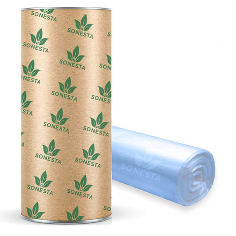 200m. ECO Nappy Bin Refills compatible with Tommee Tippee TEC, Twist & Click, Simplee | compatible with Angelcare | + cardboard for easy refilling | Blue - Flower fragrance