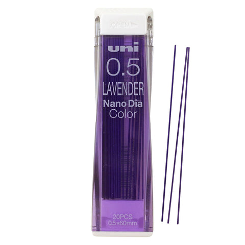 uni Color Mechanical Pencil 0.5mm Lead, Nanodia, Lavender, 0.5mm Lead