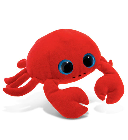 DolliBu Plush Crab Stuffed Animal - Soft Huggable Big Eyes Red Crab, Adorable Marine Life Playtime Crab Plush Toy, Cute Sea Life Cuddle Gift for Kids & Adults - 6 Inch