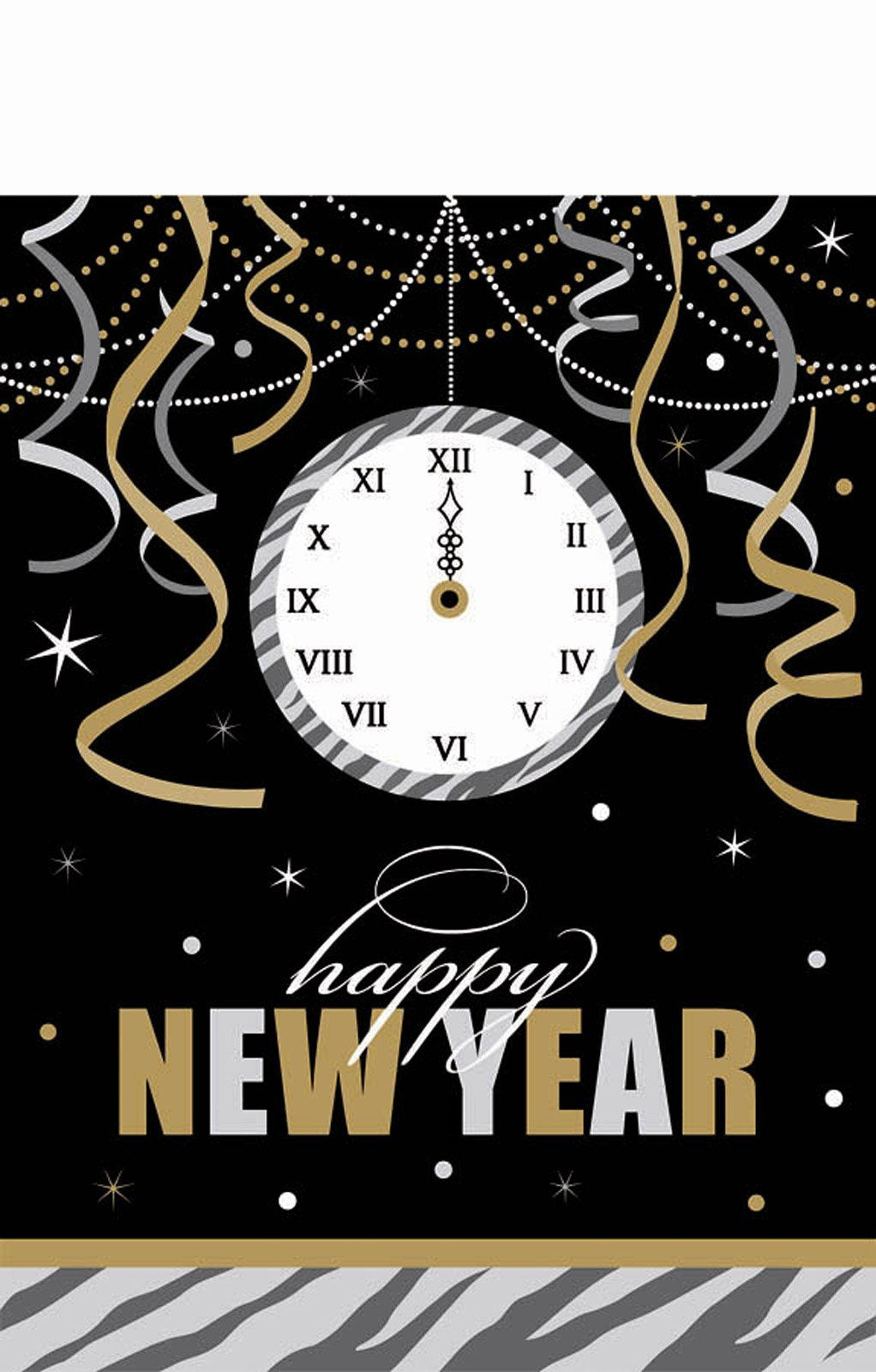 New Year's Wild Countdown Plastic Tablecover Party Accessory