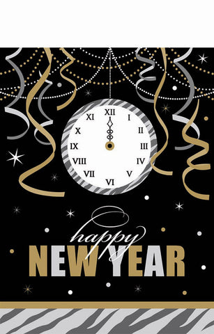 New Year's Wild Countdown Plastic Tablecover Party Accessory