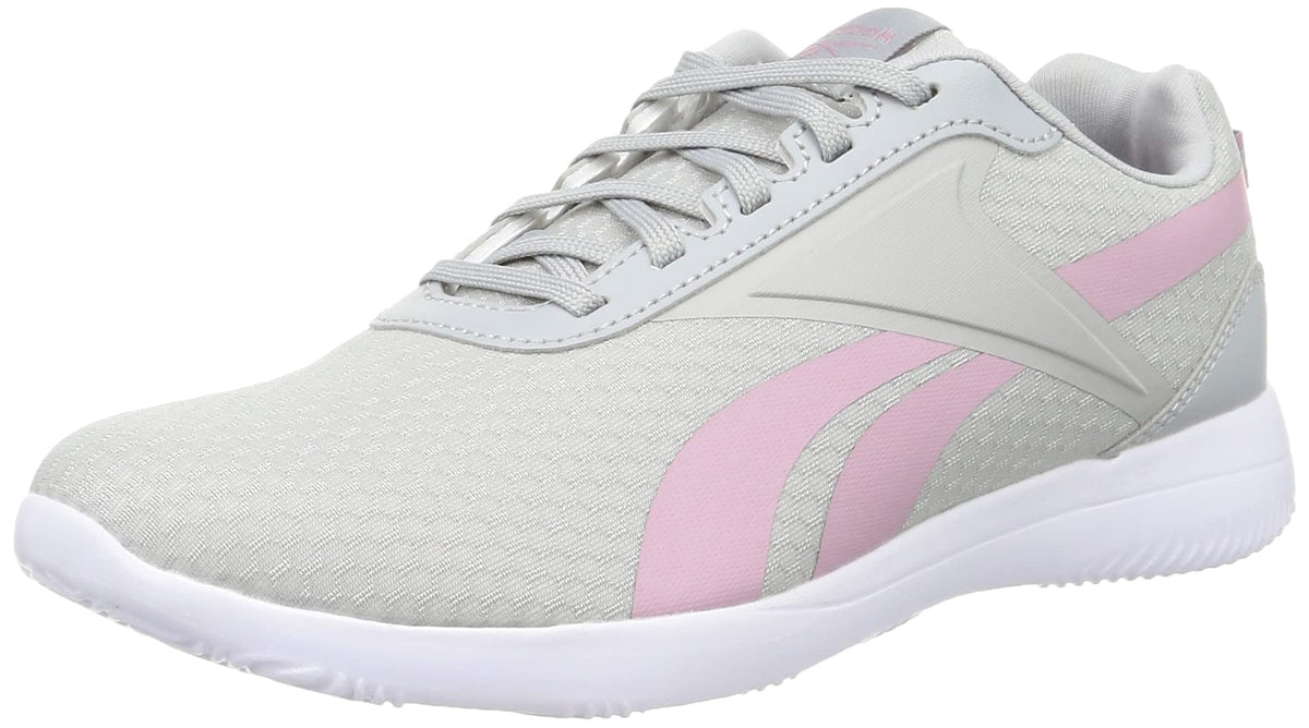 Reebok Men's Trainer Sneakers, Pure Grey 3 Infused Lilac FTWR White, 6.5
